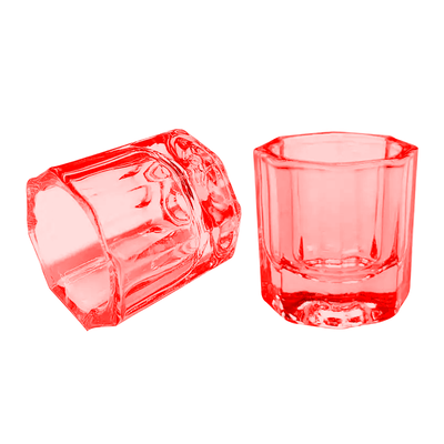 GODETE KINGDEN DE CRISTAL OCTOGONAL ROJO