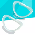RETRACTOR KINGDEN DE PLÁSTICO BLANCO EN FORMA DE O