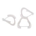 RETRACTOR KINGDEN DE PLÁSTICO BLANCO EN FORMA DE O
