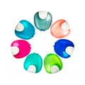 CAJA KINGDEN P/RETENEDOR DIENTE MULTICOLOR C/7