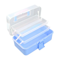 CAJA PESCADORA KINGDEN PLASTICO 32X19X14 AZUL