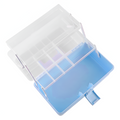 CAJA PESCADORA KINGDEN PLASTICO 32X19X14 AZUL