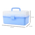 CAJA PESCADORA KINGDEN PLASTICO 32X19X14 AZUL