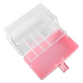 CAJA PESCADORA KINGDEN PLASTICO 32X19X14 ROSA