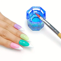 GODETE KINGDEN DE CRISTAL OCTOGONAL AZUL