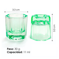 GODETE KINGDEN DE CRISTAL OCTOGONAL VERDE