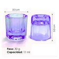 GODETE KINGDEN DE CRISTAL OCTOGONAL MORADO